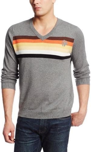 Alex Stevens Men's Woof Chest Stripe V-Neck