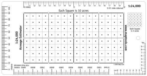 Acreage Estimator for 1:24,000 Scale Maps