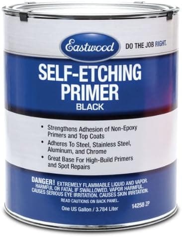 Eastwood Lacquer Single Stage Base Self Etching Primer Black Gallon 120 SQ FT