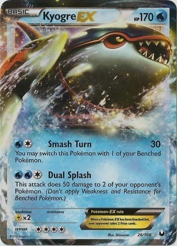 Pokemon - Kyogre-EX (26/108) - BW - Dark Explorers - Holo