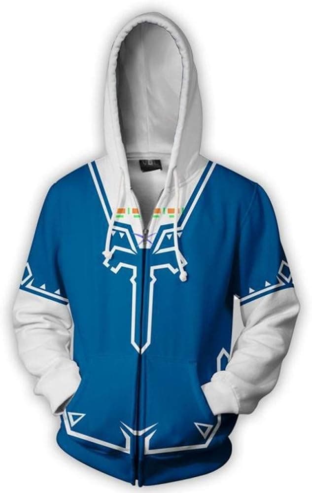 Anime Hoodie Unisex Hoodie Sweatershirt Cosplay Costume Zip Up Coat