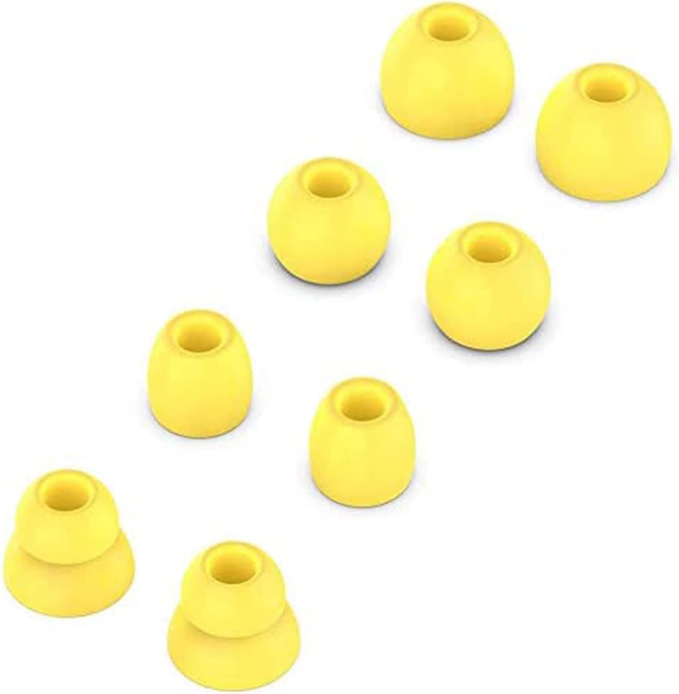 Replacement Earbuds Silicone Ear Buds Tips Compatible with Beats by dr dre Powerbeats Pro Wireless Earphones (Yellow 8pcs)