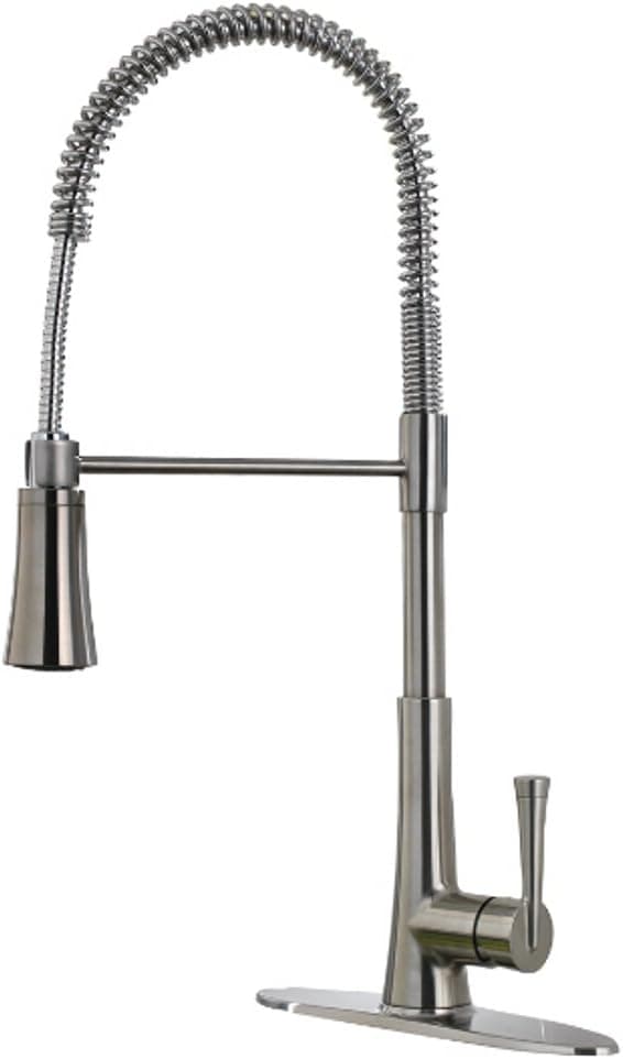 Pfister GT529-MCS Zuri Culinary Kitchen Faucet, Stainless Steel, 2.2 gpm