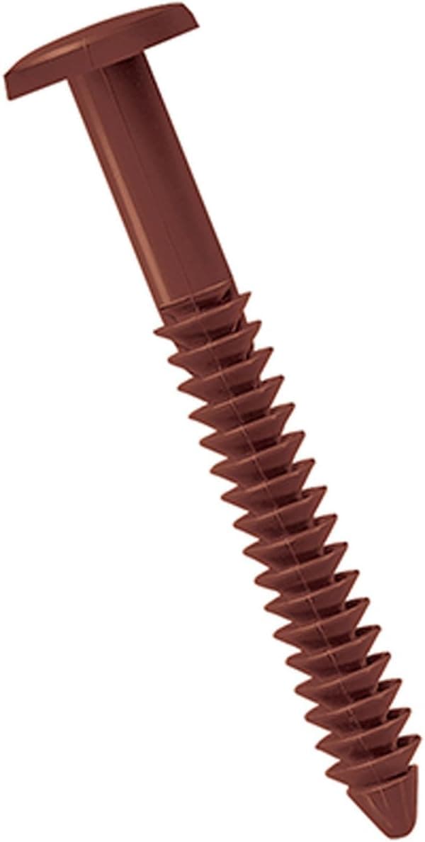 Ekena Millwork LVSL0012RD 3" Lifetime Vinyl Shutter-Lok's, Burgundy Red (12/Bag), Count