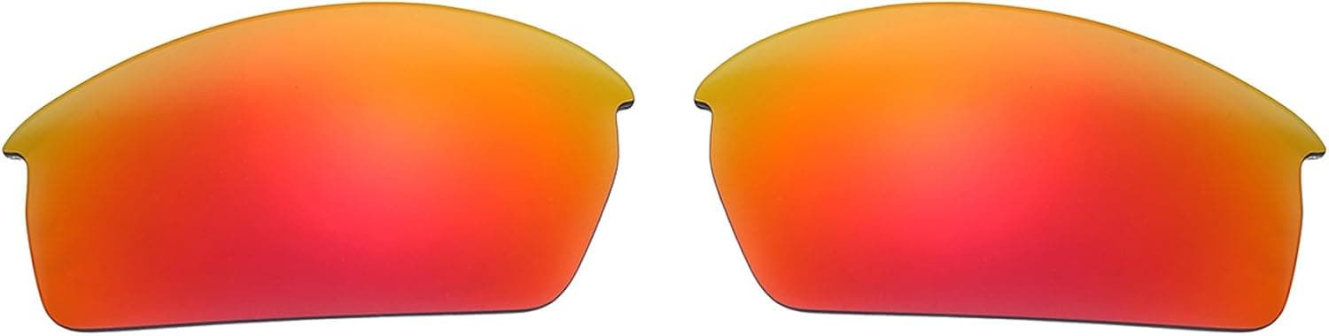 NicelyFit Polarized Replacement Lenses for Oakley Bottlecap Sunglasses (Fire Red Mirror)