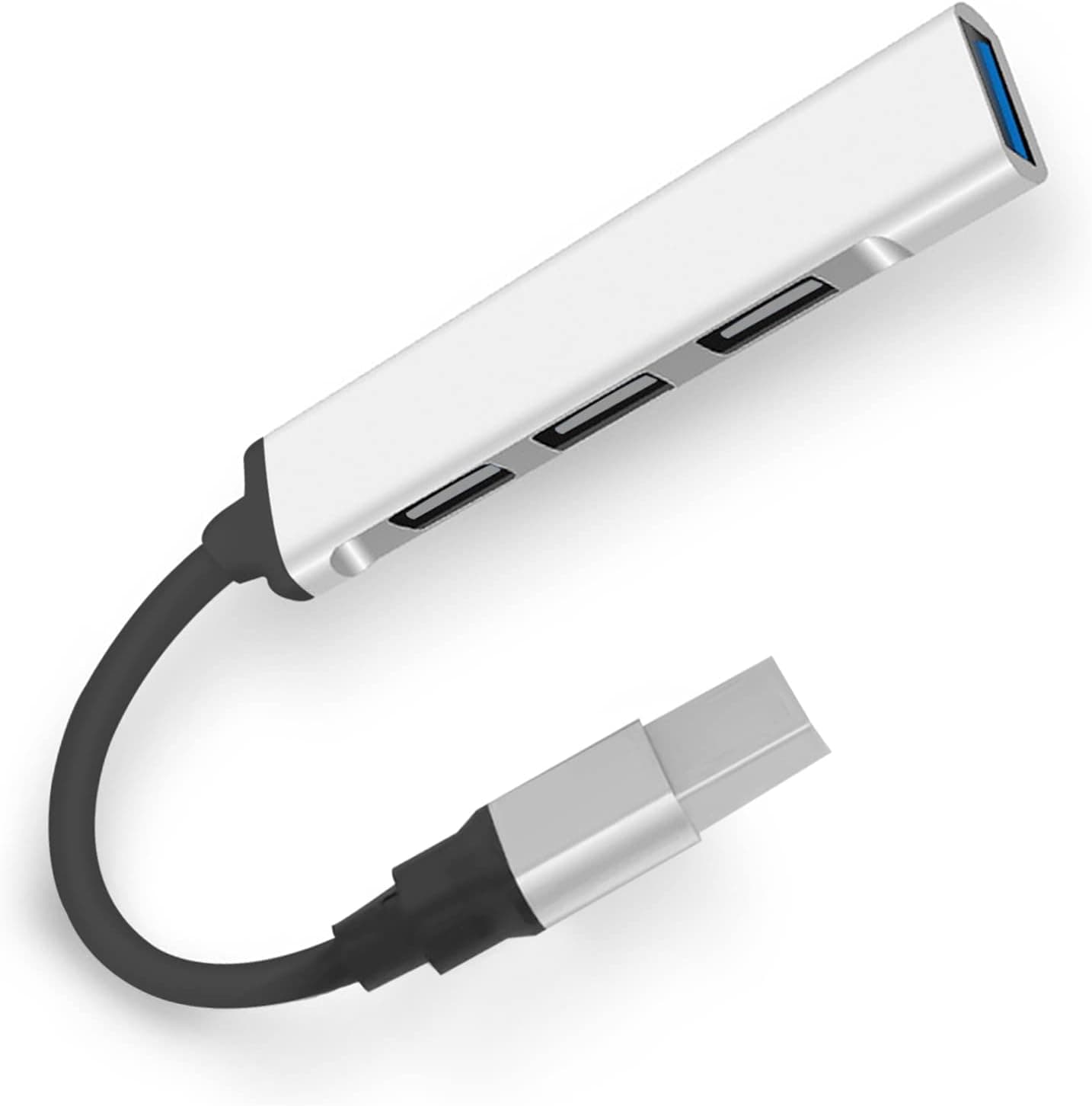 Auorange USB Hub, 4-Port USB 3.0 2.0 Hub USB Splitter Charging Supported Compatible with MacBook, Laptop, Surface Pro, PS4, PC, Flash Drive, Mobile HDD