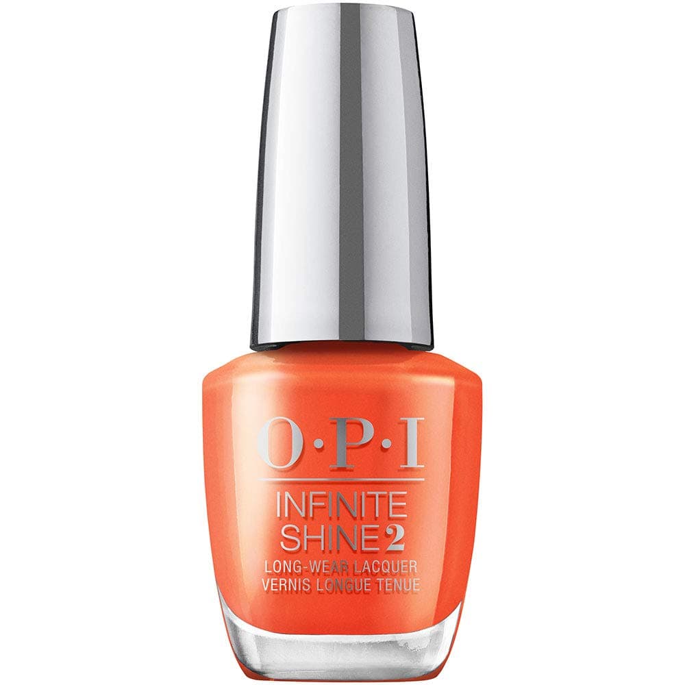 OPI Infinite Shine 2 Long-Wear Lacquer, Endurance Race To The Finish, Orange Long-Lasting Nail Polish, 0.5 fl oz