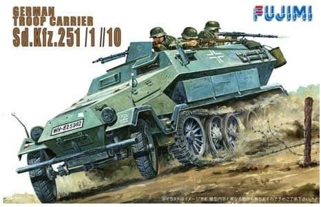 Fujimi 1/76 scale German troop carrier half-track Sd.Kfz.251/1/10