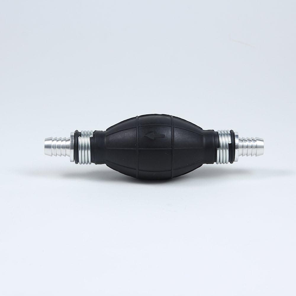 Rubber Fuel Primer Gasoline Petrol Diesel Pump Black - 3/8"/10mm