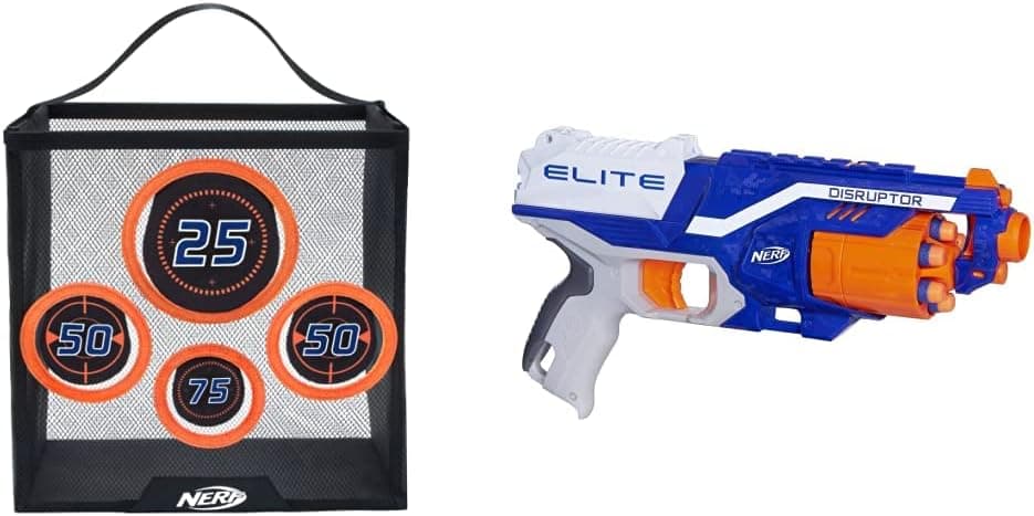 Nerf Elite Portable Practice Target & N-Strike Elite Disruptor