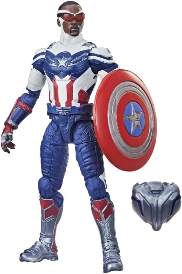 Avengers Hasbro Marvel Legends Series 6-inch Action Figure Toy Captain America: Sam Wilson Premium Design and 2 Accessories, for Kids Age 4 and Up