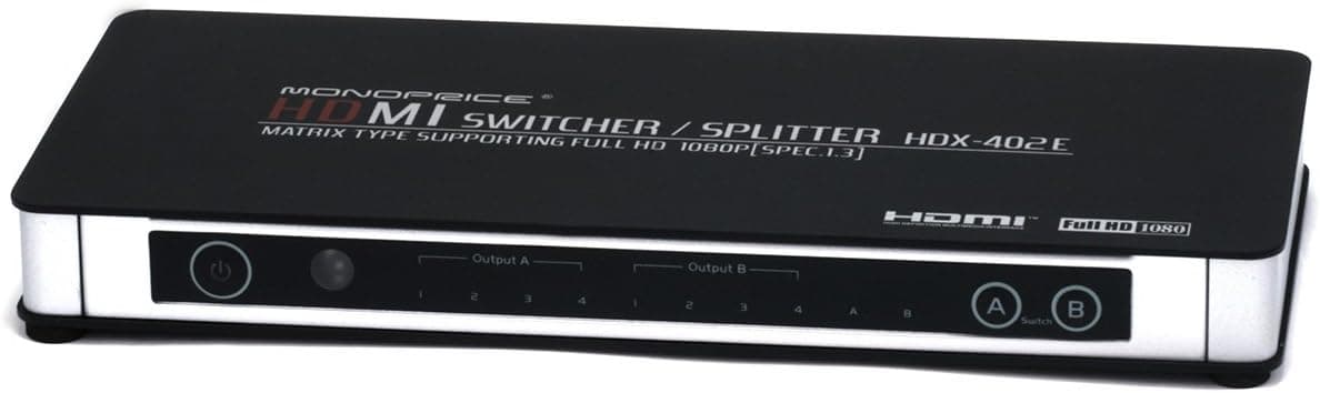 Monoprice 4X2 True Matrix HDMI Switch w/ Remote (Rev. 3.0)