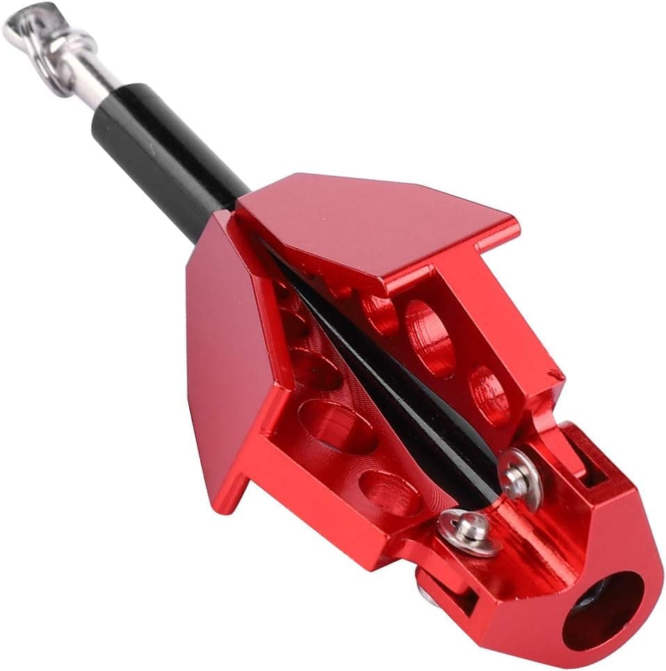 DAUERHAFT RC Car Winch Anchor,Metal Red Anchor Winch Earth Ground Tool,RC Anchor Crawler Anchor,Fit for Universal 1/10 RC Car Crawler