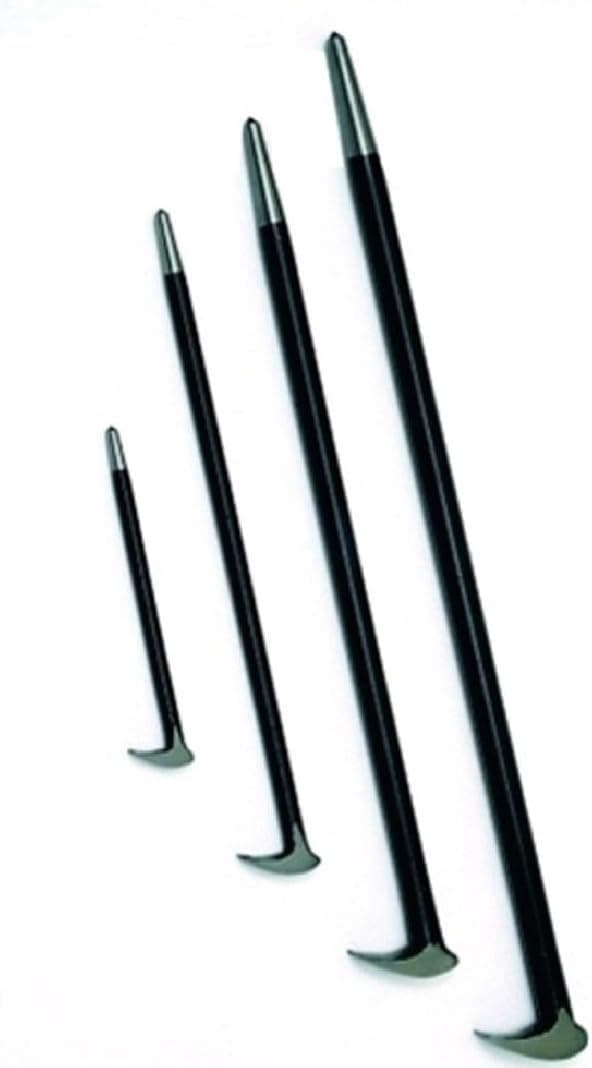 4pc Steel Heel Pry Bar Set 6" 13" 16 20" Aligning End Toe Crow Foot Rolling Head,NEW