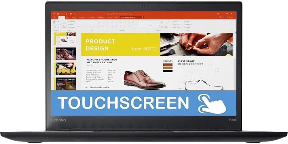 Lenovo Thinkpad T470s 14" FHD Touchscreen Laptop, Intel Core i7-7600U, 16GB DDR4 RAM, 256GB SSD, Backlit Keyboard, HDMI, Type-C, Windows 10 Pro (Renewed)
