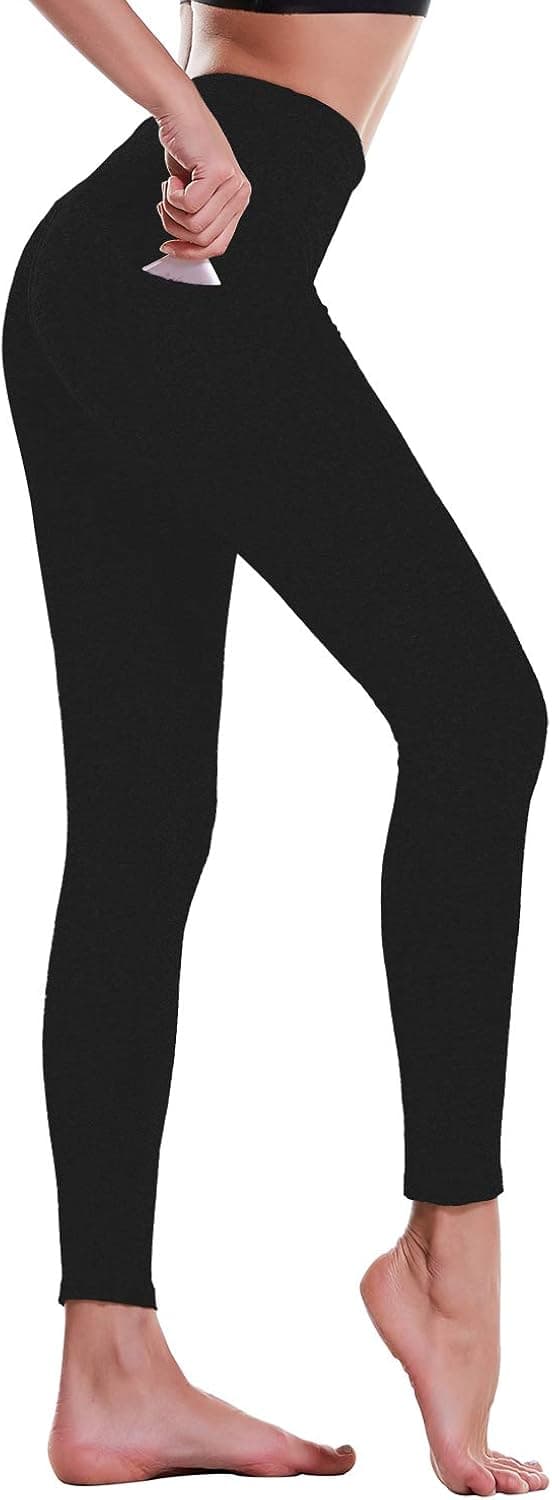 DIBAOLONG Womens High Waist Yoga Pants Tummy Control Workout Running 4 Way Stretch Sports Yoga Leggings with Pockets