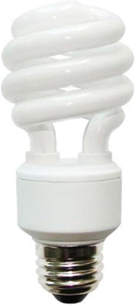 Sunlite 00612-SU CFL Mini Spiral Light Bulb, 13 Watts (60W Equivalent), Medium Base (E26), 900 Lumens, UL Listed, RoHS Compliant, 27K - Warm White 1 Pack