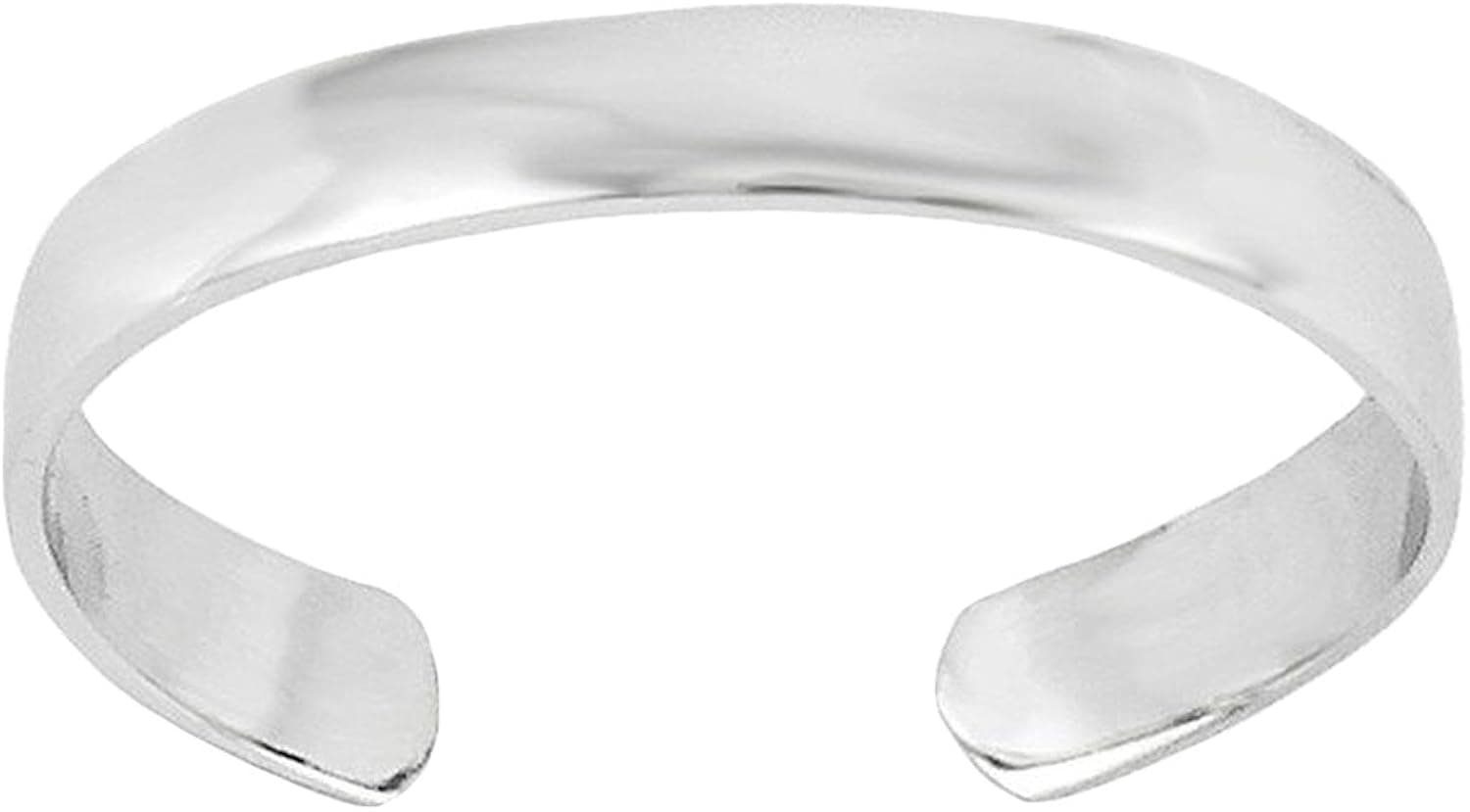 14k White Gold Toe Ring