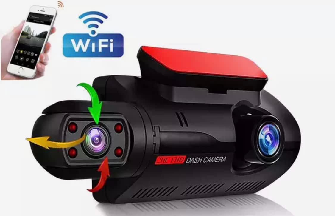 Dash Camera for Cars with WI-FI Full HD 3" Car DVR Camera Factory Dual Lens Dashcam Night Vision