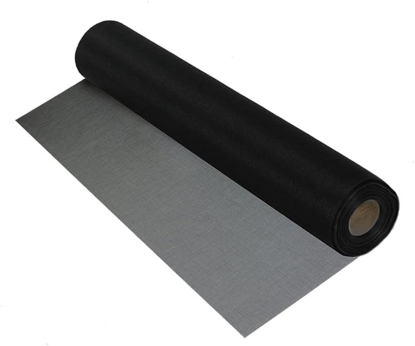 PHIFER 3024850 Patio Screen, 96" by 25', Black