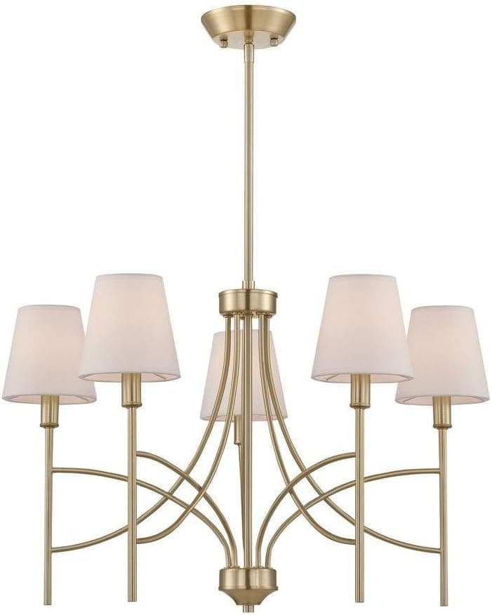 World Imports 685759 WI975211 Millau 5 Light Chandelier, 26.75" x 26.75" x 56.25"