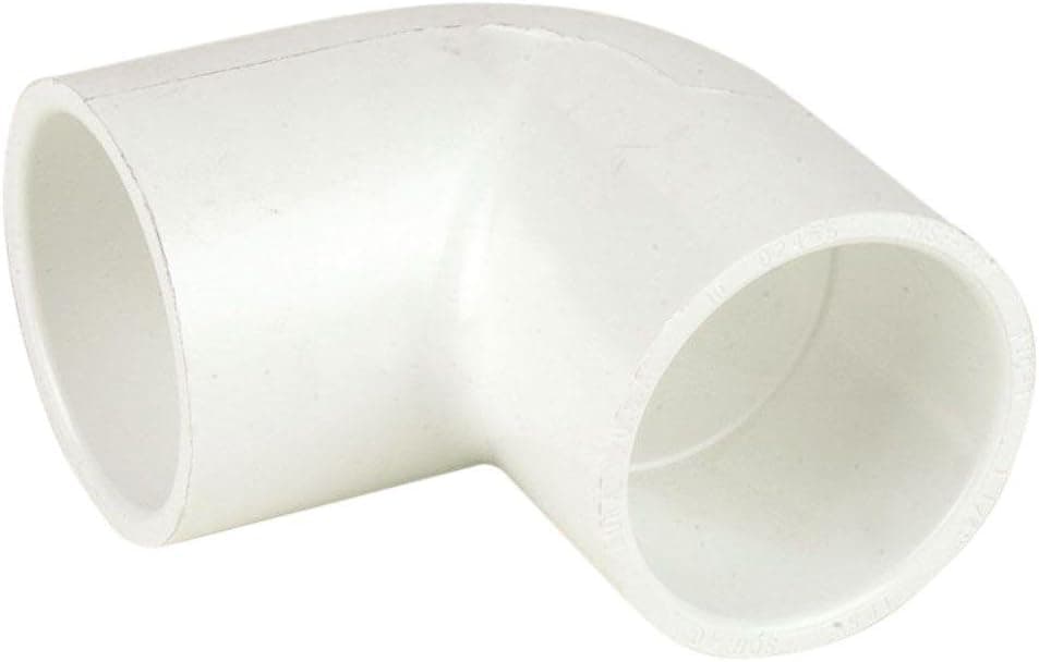 90 degree Schedule 40 PVC Slip x Slip Elbow Fitting (2 1/2" Dia. (1 Pack)) - 406-025