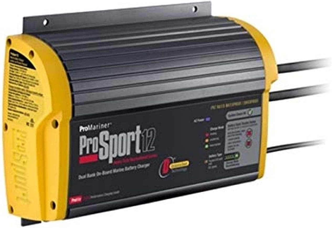 ProMariner 43012 ProSport 12 12 Amp, 12/24 Volt, 2 Bank Generation 3 Battery Charger