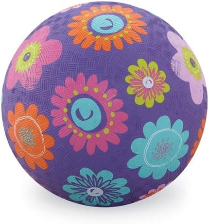 Crocodile Creek Flowers 5 Playground Ball - Purple