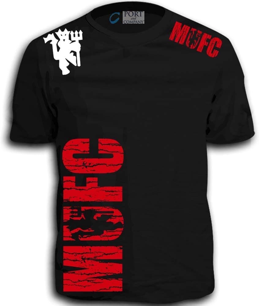 Side Logo MUFC United Devil Shield Logo Soccer Jersey Shirt