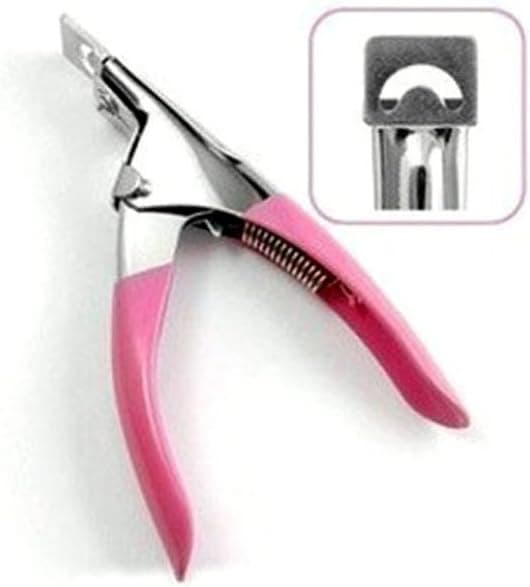 Sannysis Acrylic UV Gel False Nail Tip Clipper Cutter Pink
