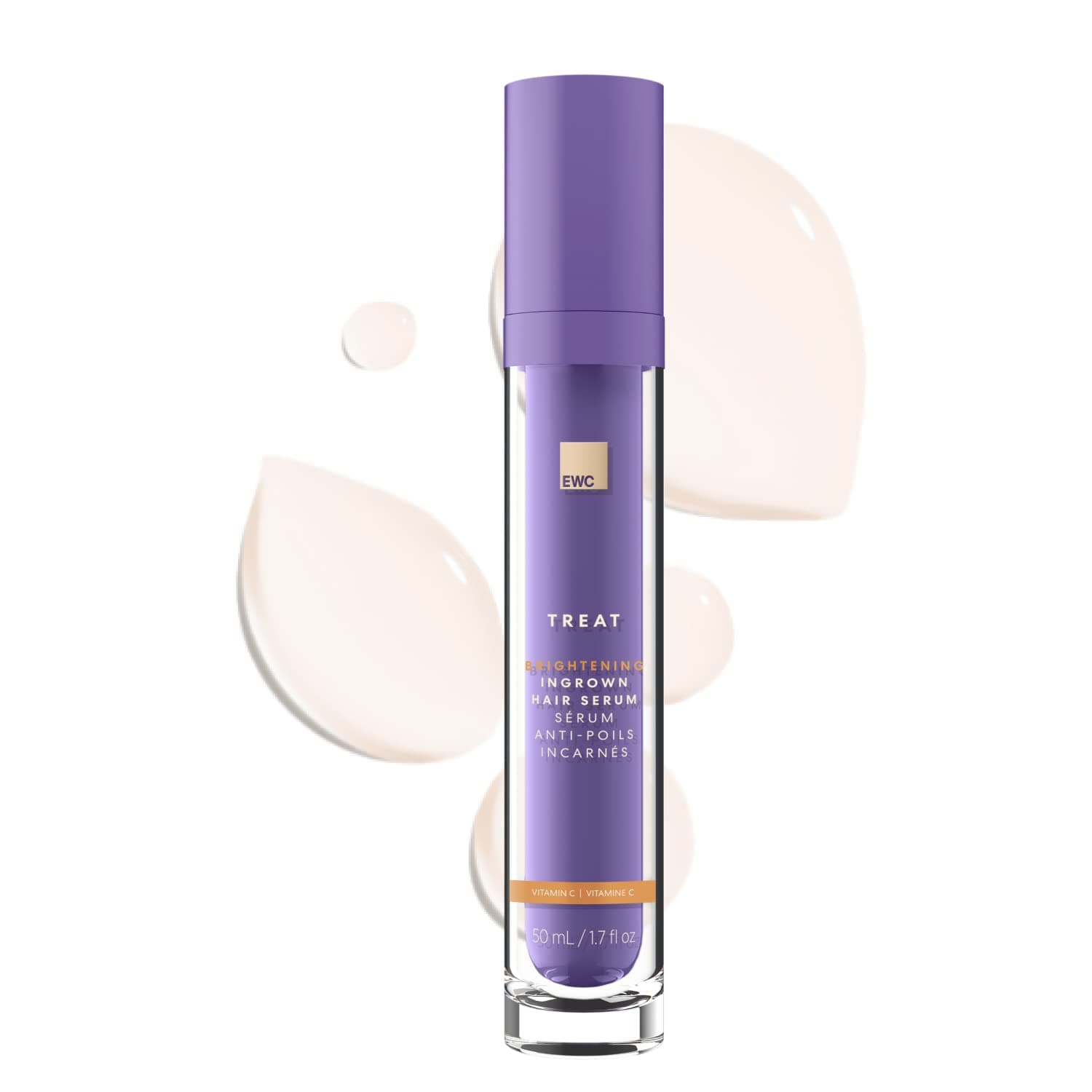 European Wax Center Brightening Ingrown Hair Serum For Bikini Area and Body - Ingrown Hair Oil, with Exfoliant AHA to Mitigate Razor Bumps and Razor Burn - Moisturizing After Waxing Skin Care Serum, Prevents Razor Burn, 1.7 oz