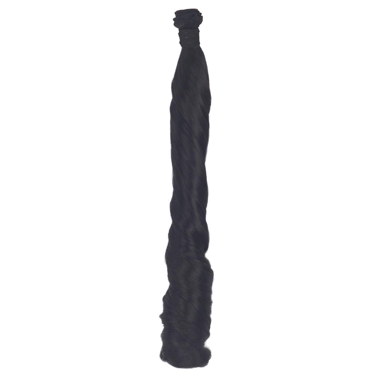 Miss U Hair Unisex 110g Synthetic Long Curly Hair Extensions Hair Weave Weft DIY Supplies Hair Raw Material (Dark brown)