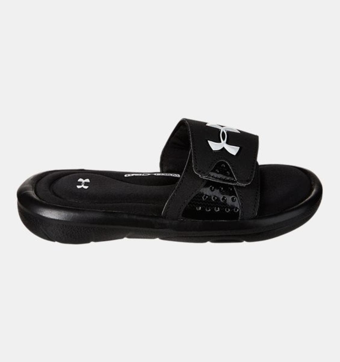 Under Armour Kids Boy's UA Ignite IV SL (Little Kid/Big Kid) White/Black/Blaze Orange Sandal 4 Big Kid M