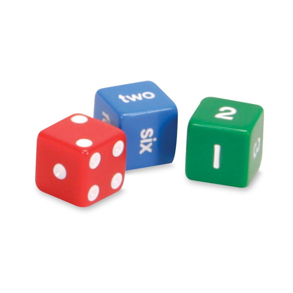 hand2mind ETA Number, Word, and Dot Dice, Set of 12