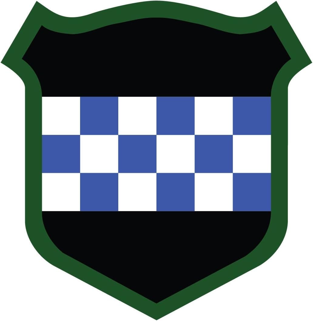 US Army - 99th Infantry Division SSI Patch Decal - 3.5 Inch Tall Full Color Decal, Sticker
