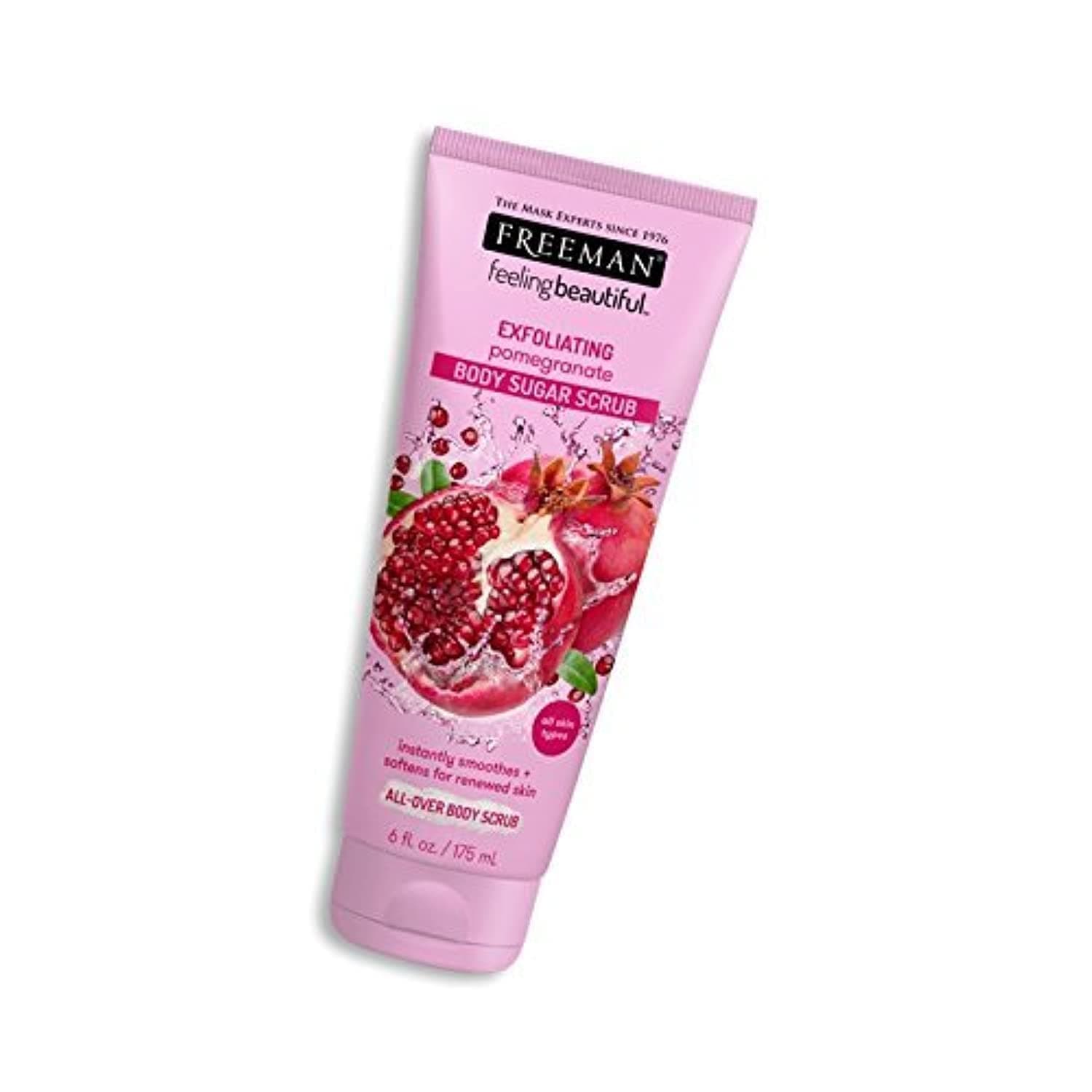 Freeman Feeling Beautiful Exfoliating Pomegranate Body Sugar Scrub 6 oz