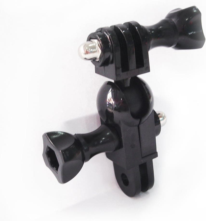 Ball Joint Mount for GoPro Handlebar, Helmet, 360 Degree Pivot/Swivel, Water Resistant, Flexible, Lightweight, Durable, Sturdy and Secure, Compatible with All GoPro Models and Most Action Cameras