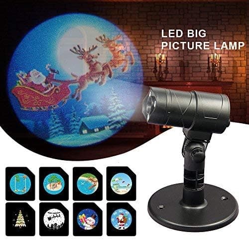 Christmas Projector Lights, Garage Deer Spotlight Waterproof LED Projector Light for Christmas,House,Garden,Party Decoration