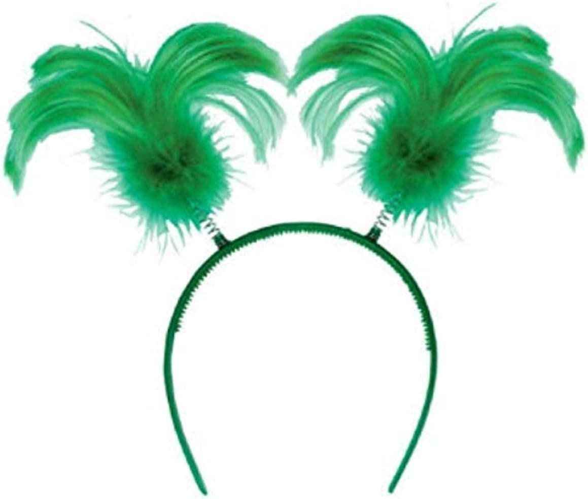 Amscan 317894 St. Patrick's Day Green Feather Ponytail Headbopper | 1 piece | Party Accessory