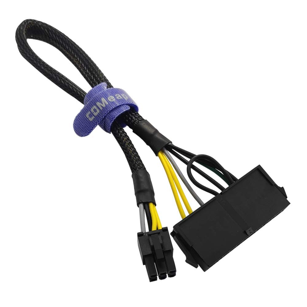 COMeap 24 Pin to 6 Pin ATX PSU Power Adapter Cable for Dell Motherboard with 6 Pin Port 13.3-inch(34cm)