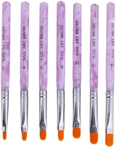 FOONEE 7pcs Acrylic Nail Art Brush Design Dotting Painting Pen Set