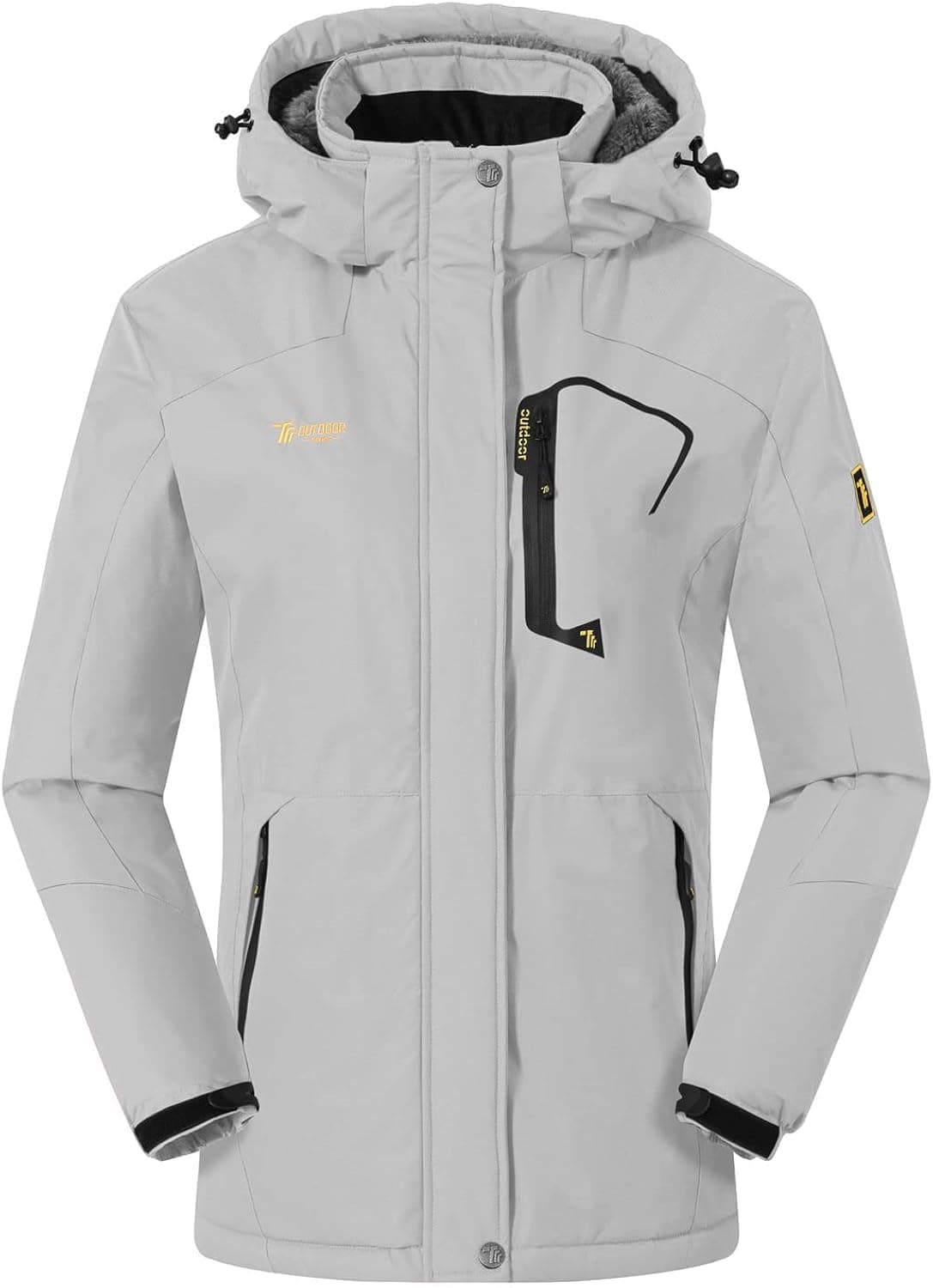 Rdruko Women's Waterproof Snowboard Jacket Windproof Warm Insulated Winter Ski Jacket Hooded