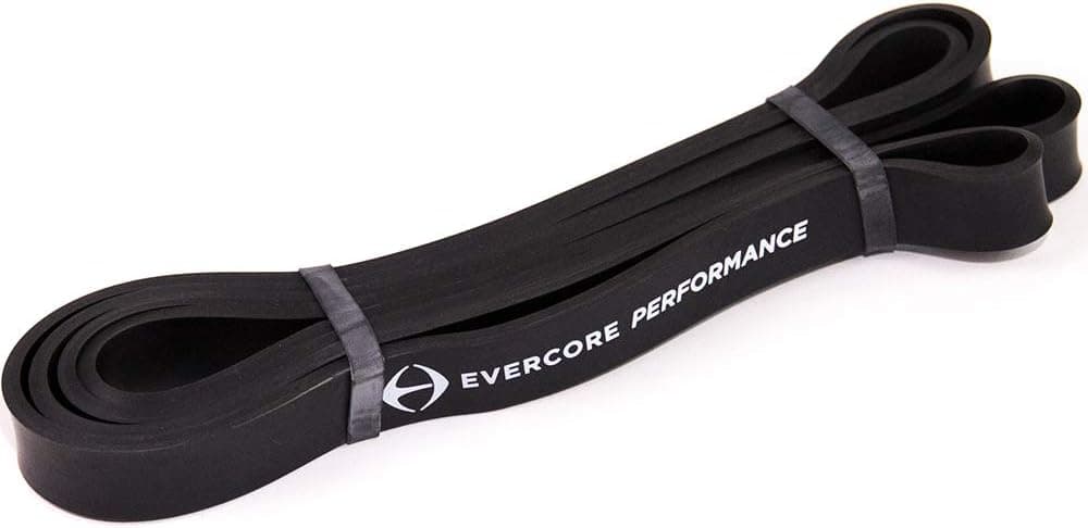 Evercore: Powerbands - at Home Exercise Bands - 4 Different Levels - Improve Mobility & Flexibility, Strengthen Upper & Lower Body, Perfect for Home Or Travel
