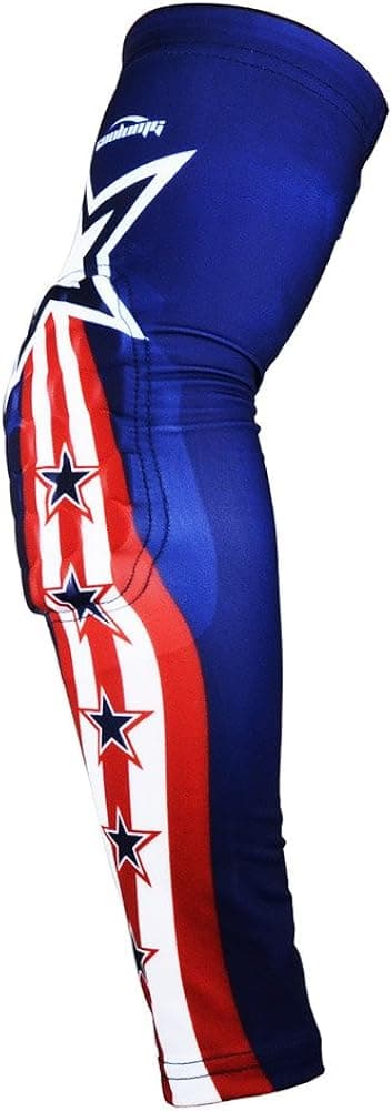 COOLOMG Padded Arm Sleeve Basketball Volleyball Compression Arm Sleeve (1 Pair) Elbow Protection for Youth Boys Girls Adults