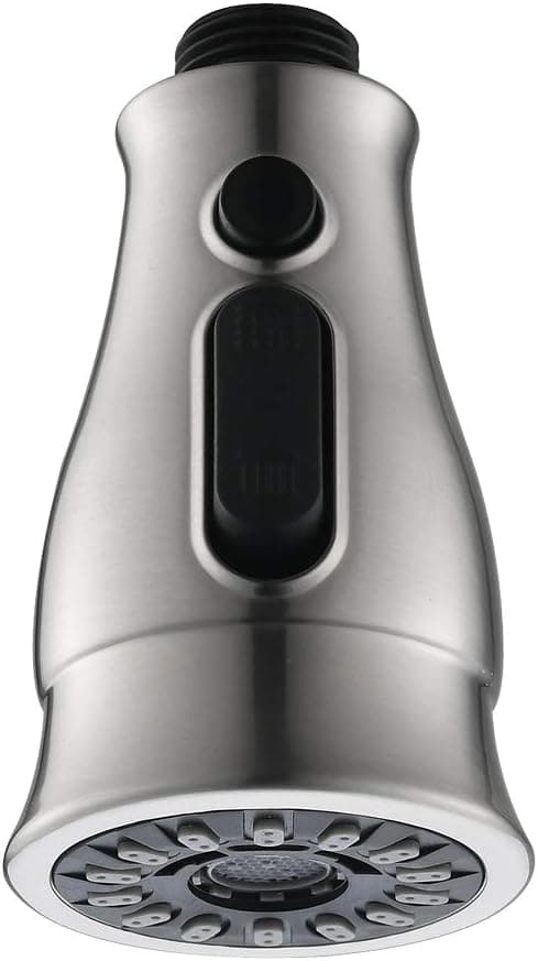 APPASO Kitchen Faucet Spray Head Replacement, 3-Function Pull Down Sprayer Head, Brushed Nickel