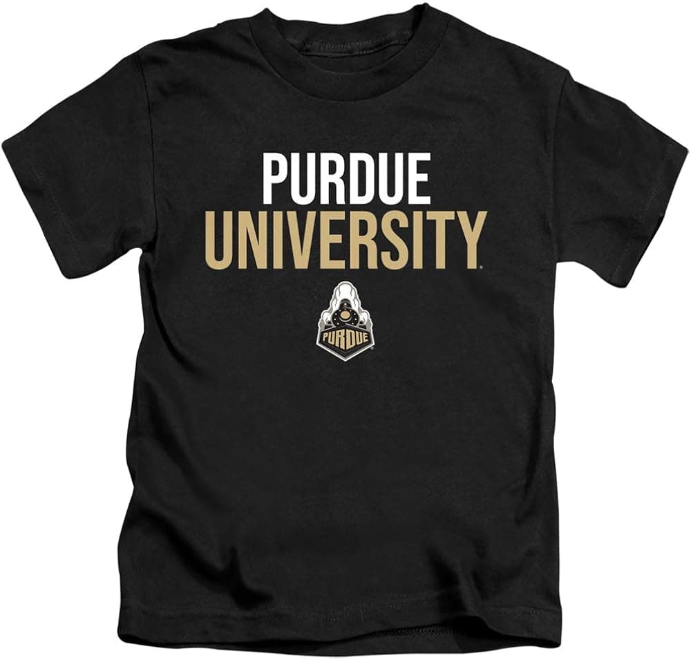 Purdue University Official Stacked Unisex Youth Juvenile T-Shirt