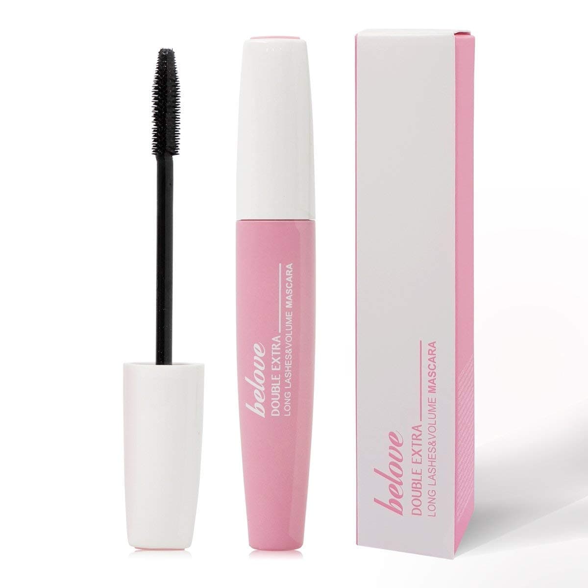 KINGLAKE Disposable Lip Brushes Mascara Wands 50 Pcs Pink Eyelash brushes + 50 Pcs Lipstick Gloss Wands Perfect Make Up Tool
