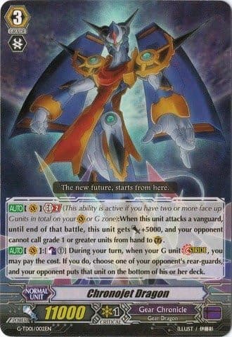 Cardfight!! Vanguard TCG - Chronojet Dragon (G-TD01/002EN) - G Trial Deck 1: Awakening of The Interdimensional Dragon