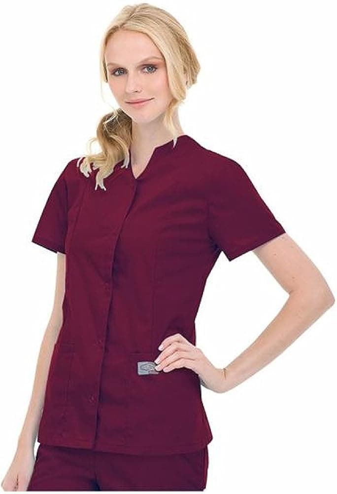 Landau 70223 Women SNAP Front Tunic Wine