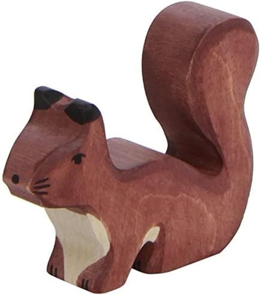 Holztiger Squirrel Standing Toy Figure, Brown